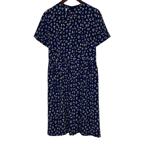 Talbots Women’s Floral Short Sleeve Dress 6 Vintage Chic Teacher 90s - Picture 1 of 10